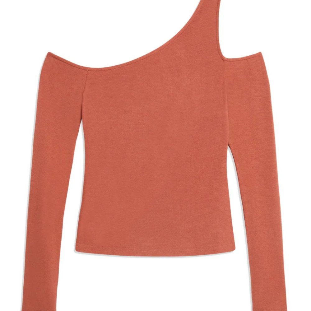 Cold Shoulder Rib Top / WeWoreWhat - Picture 4 of 4